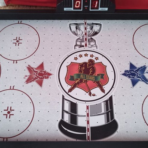 Air hockey board game used with light indicators 50x30