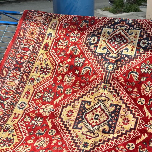 Handmade Turkish Wool Rug used 260x160 cm vintage oriental