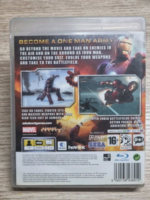 Iron Man 1 της Marvel για PlayStation 3 μεταχειρισμένο
