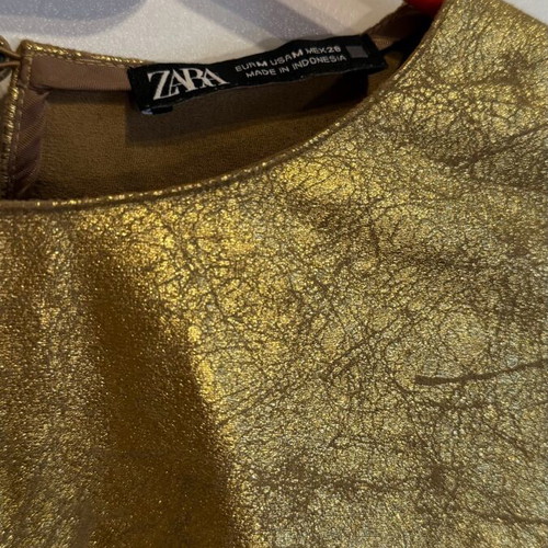 Zara crop size M like new, gold
