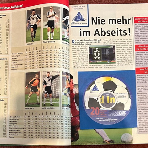Kicker Euro 2000 tribute magazine used