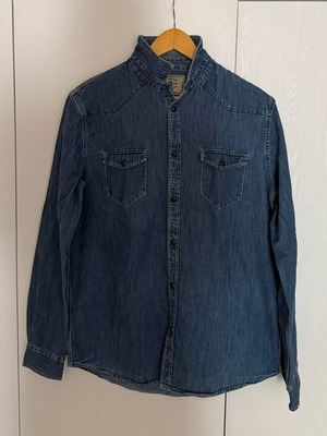 Zara denim shirt blue Large like new
