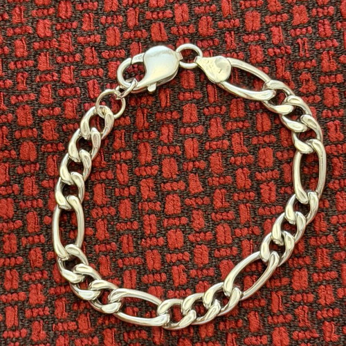 Silver bracelet for slim wrist 18.3 cm unisex like new