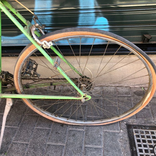 Consetan vintage road racing bicycle, green