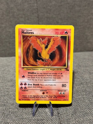 Pokemon TCG Moltres Fossil 27/62 rare, used
