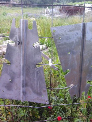 Materials for double spit grill construction used