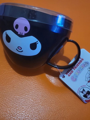 Kuromi 2-in-1 cup for coffee and figure