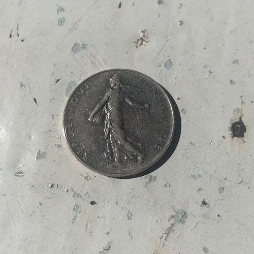 France 1 Franc 1976 Coin used