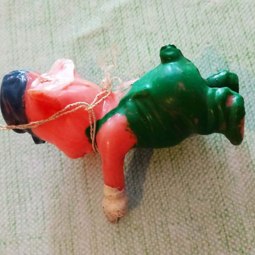 Fifer Pig vintage small celluloid toy used 1930-1940