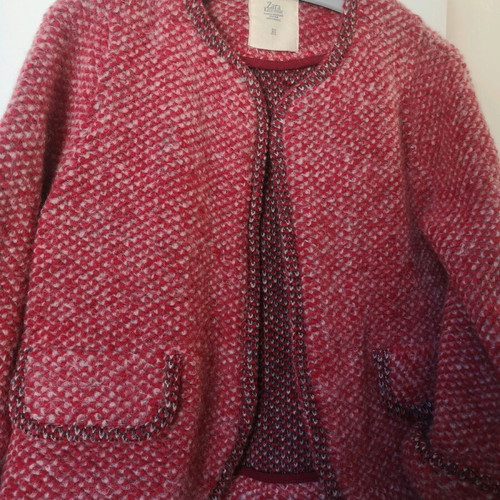 Zara crop wool short jacket like new