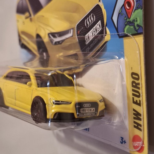 Audi RS6 Hot Wheels yellow new