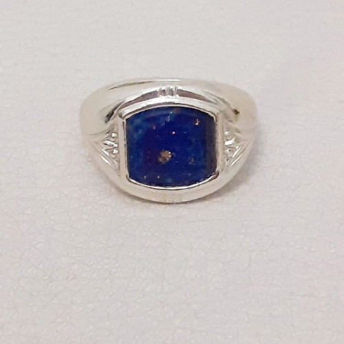 Vintage ring from the 60s like new, gold and blue