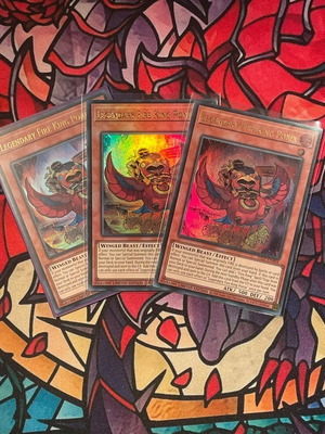 Legendary Fire King Ponix 3 Yu-Gi-Oh! Cards new