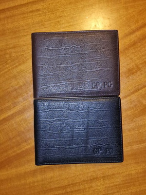 Men's leather wallets like new, black and brown