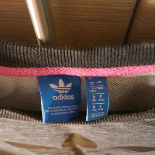 Adidas women's sweatshirt like new, size 38, black and gray