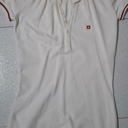 Dsquared2 white polo t-shirt, size S