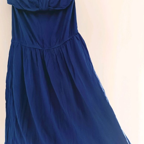 Calzedonia mini summer strapless dress used, blue