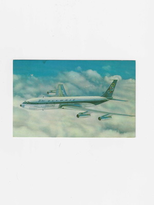 Olympic Airways Boeing 707-320 Super Fan Jet card used
