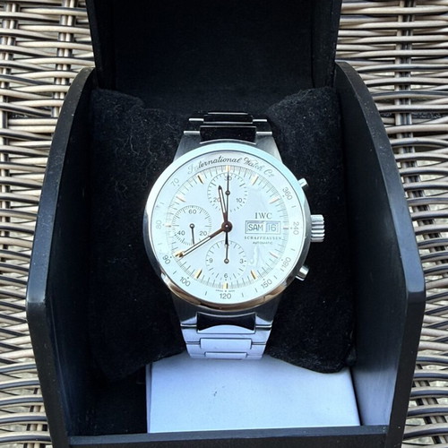 IWC automatic men's wristwatch, white