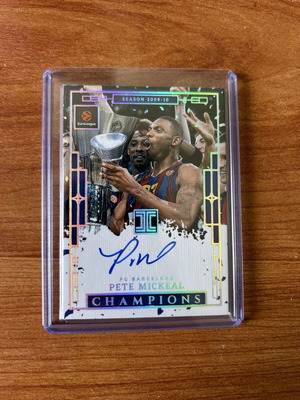 2025-2026 Panini Contenders Euroleague Impeccable Champions Pete Mickeal