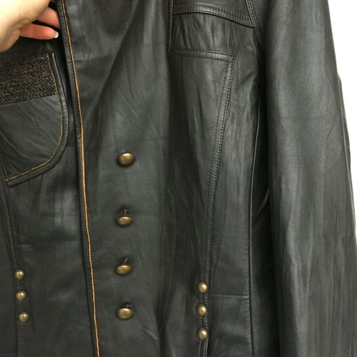 Vintage leather jacket Milestone like new, size 38, brown and beige