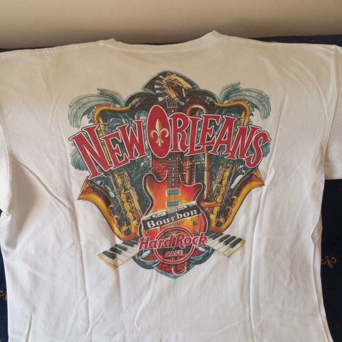 Hard Rock Cafe New Orleans T-shirt size XL like new, white