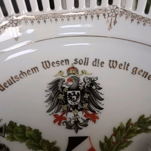 Collectible porcelain decorative plate Germany WWI like new