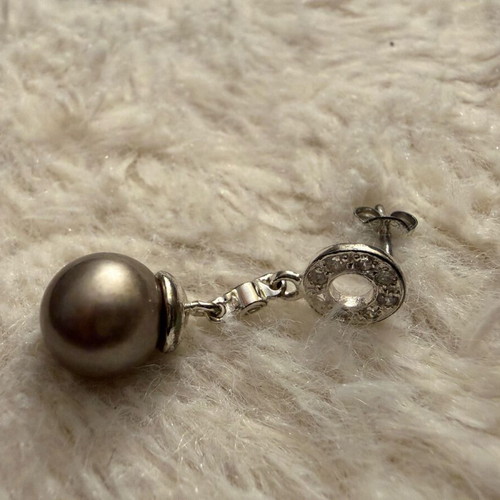 Silver jewelry set with Quo Vadis pearls new