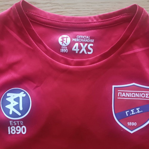 Panionios shirt like new, size 4XS kids