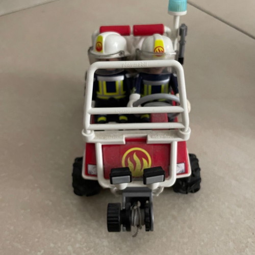 Playmobil three fire trucks used in excellent condition