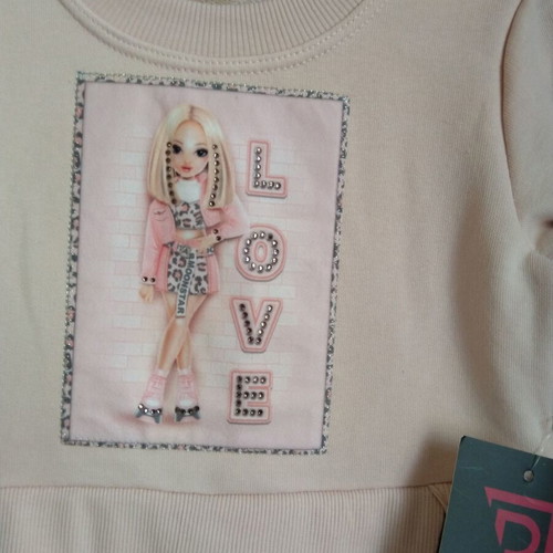 Girls' dress new 2-3 years set with pink pastel vest