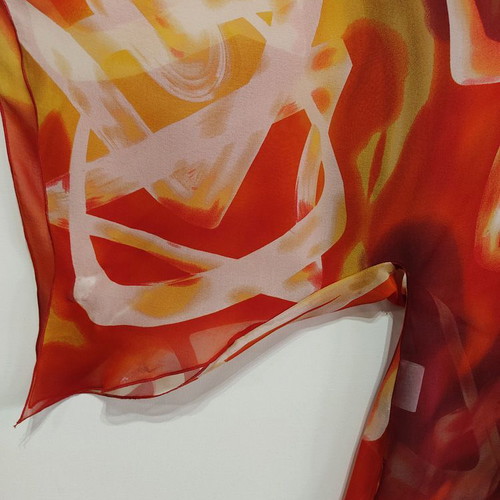 Lola multicolored silk muslin shirt new, size L
