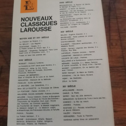 Le Malade Imaginaire book used, French language