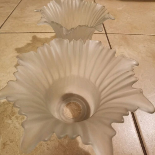 Glass for wall lights 2 pieces in excellent condition