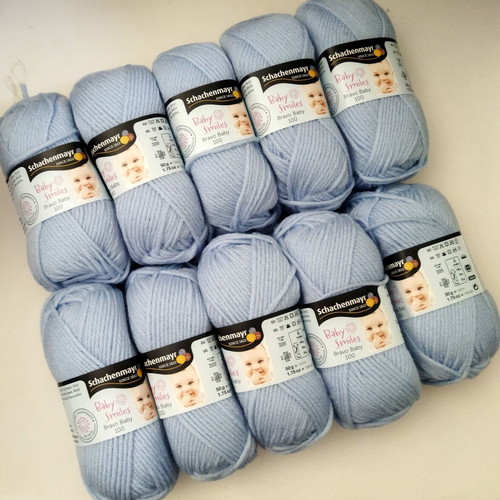 Baby Smiles Bravo Baby 100 knitting yarn set, 10 pieces, new, hypoallergenic