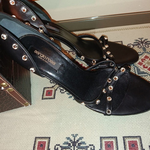 Sergio Rossi summer sandals with strass, size 38.5, like new