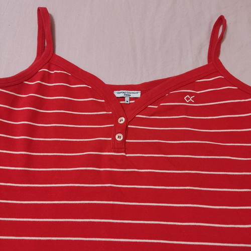 Oxford Company women's tank top like new, red and white, size M