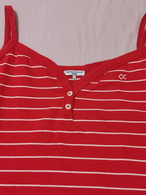 Oxford Company women's tank top like new, red and white, size M