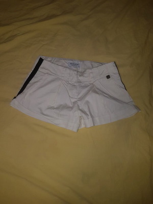 BSB white shorts with black stripe
