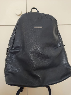 Axel backpack used, blue synthetic leather with studs