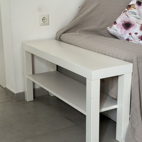 IKEA Lack auxiliary table used with minor color wear
