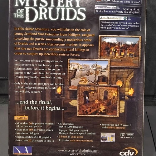 The Mystery of the Druids PC used, Big Box