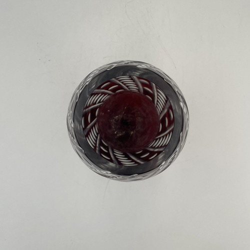 Art Nouveau glass vase ruby like new, 1885-1920