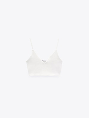 Crop top Zara άσπρο, σαν καινούργιο, Acne Studios XS