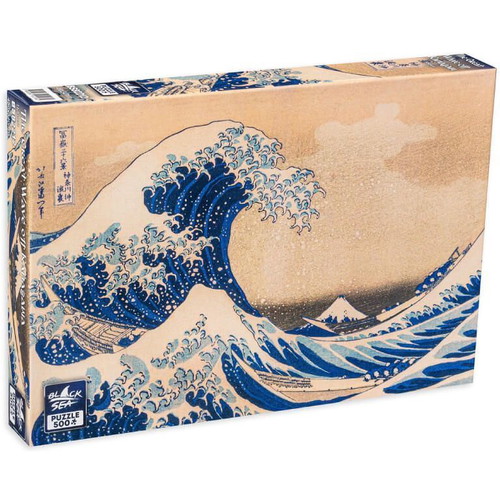 Black Sea Puzzle The Great Wave off Kanagawa Katsushika Hokusai 500 Pieces New