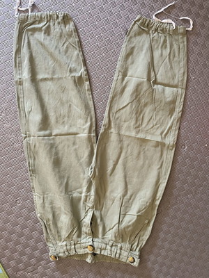 Bershka summer jeans pants like new, khaki, sizes M and L