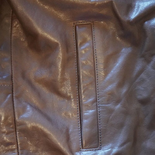 Harley Davidson leather jacket large used, brown