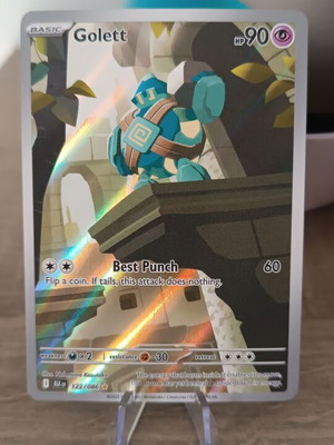 Golett Illustration Rare Black Bolt Pokémon TCG card new
