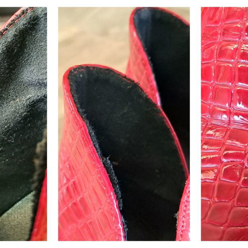 Just Me women's ankle boots used, red, size 37