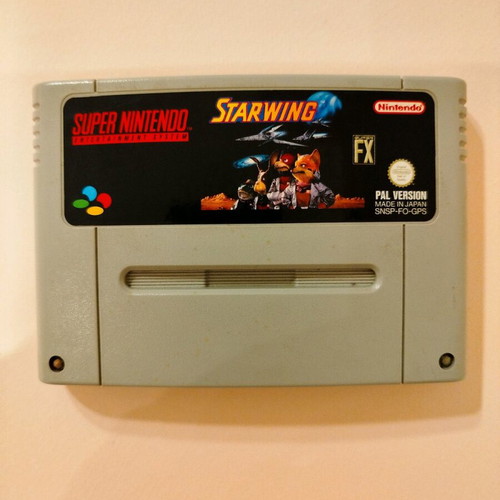 Starwing (Star Fox) used game for Super Nintendo